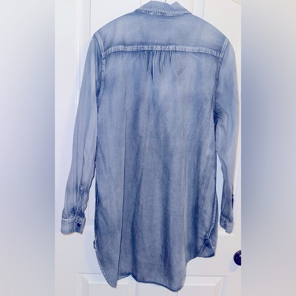 Vanilla Star Light Blue Denim button-down Shirt, PTP 26” - Picture 2 of 3